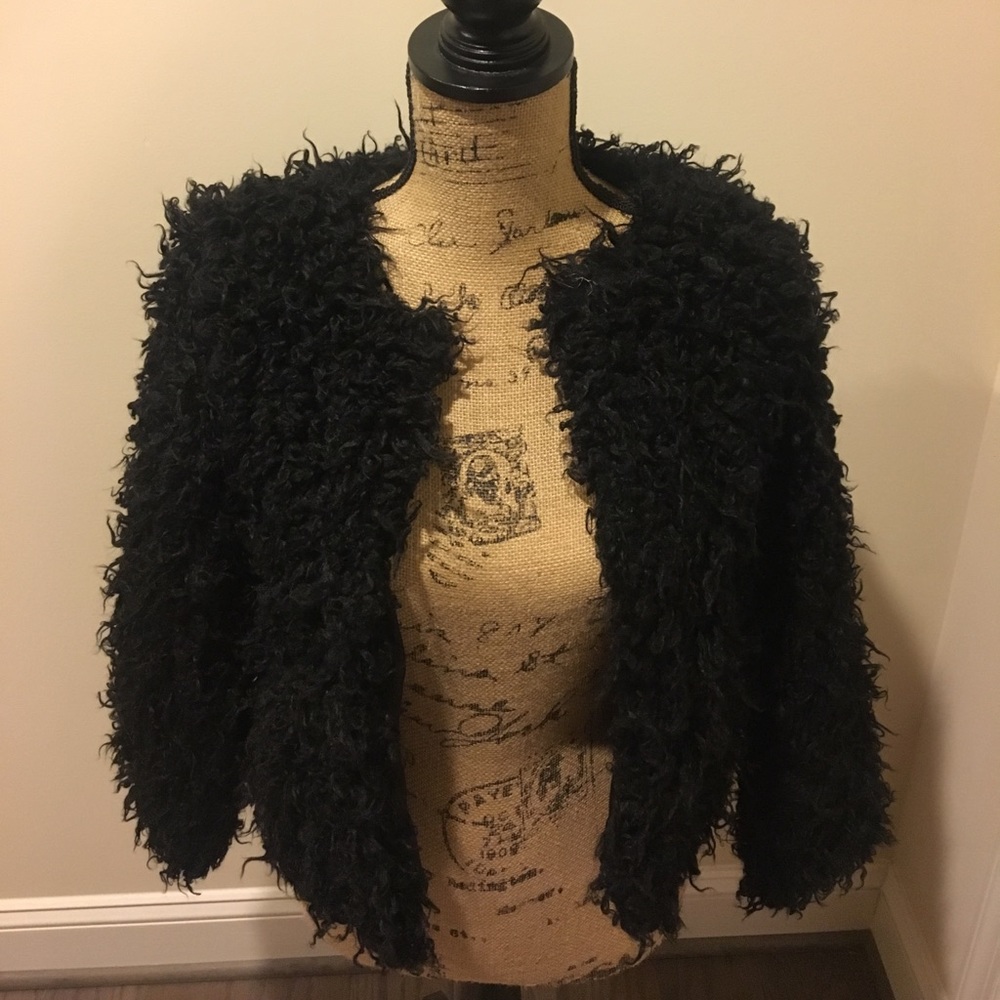 Girls H&M Faux Fur Jacket